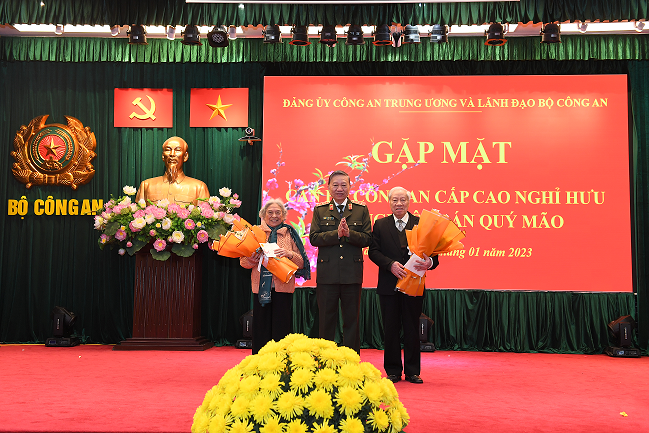 Gặp mặt, chúc Tết cán bộ Công an cấp cao đã nghỉ hưu tại Hà Nội